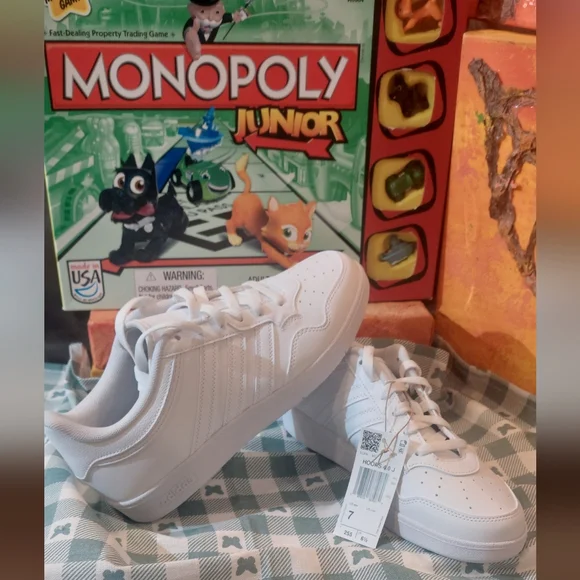 adidas Men's White Sneakers - Picture 6 of 6